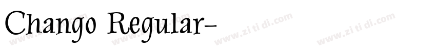 Chango Regular字体转换